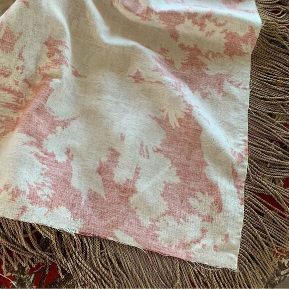 Waverly French Country Toile Fringe Tablecloth - Picture 7 of 7